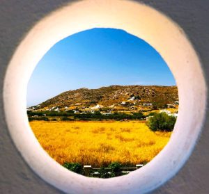 Naxos view from a hole in the wall